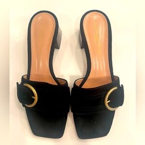 Gianvito Rossi Black Suede Sandals - size 36/6, wore 2x